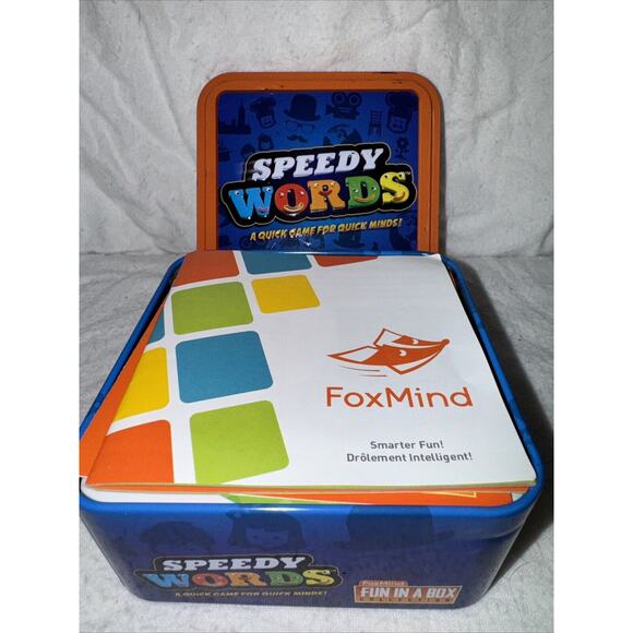 Speedy Words For QUICK MINDS FoxMind Game Fun in a Box Great Stocking Stuffer! - Picture 5 of 8